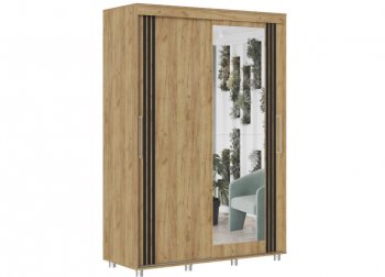 Шкаф-купе 1500 мм Форест крафт золотой(Стиль) в Нижних Сергах - nizhnie-sergi.mebel-e96.ru