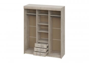 Шкаф-купе 1700 мм Фортуна (Дуб крафт серый) (ИЦ) в Нижних Сергах - nizhnie-sergi.mebel-e96.ru