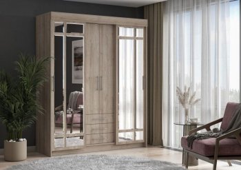 Шкаф-купе 1700 мм Фортуна (Дуб крафт серый) (ИЦ) в Нижних Сергах - nizhnie-sergi.mebel-e96.ru