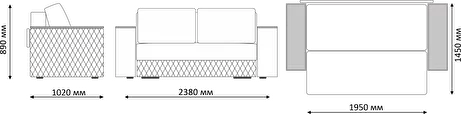 Диван Форвард Ultra Cocoa (Софт) в Нижних Сергах - nizhnie-sergi.mebel-e96.ru