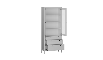 Пенал со стеклом Фрея (СБК) в Нижних Сергах - nizhnie-sergi.mebel-e96.ru