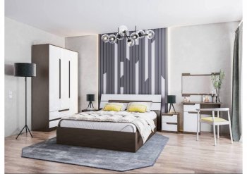 Спальный гарнитур Гаванна модульный (Текс) в Нижних Сергах - nizhnie-sergi.mebel-e96.ru