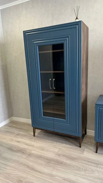 Стенка Гориция Зеленый сапфировый (БМ) в Нижних Сергах - nizhnie-sergi.mebel-e96.ru