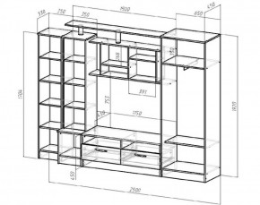 Стенка Оскар (Лин) в Нижних Сергах - nizhnie-sergi.mebel-e96.ru