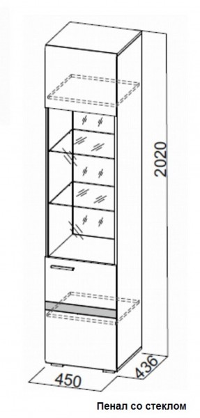 Гостиная Соло (Вариант-2) в Нижних Сергах - nizhnie-sergi.mebel-e96.ru