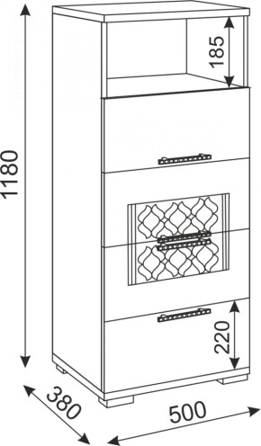 Стенка Тиффани модульная (Риннер) в Нижних Сергах - nizhnie-sergi.mebel-e96.ru