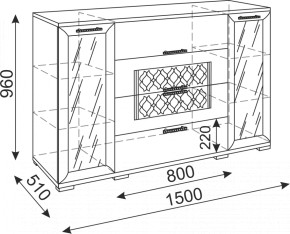 Стенка Тиффани модульная (Риннер) в Нижних Сергах - nizhnie-sergi.mebel-e96.ru