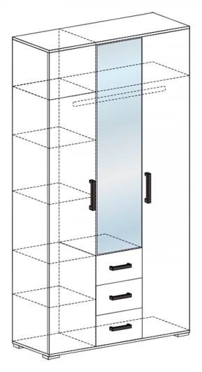 Стенка Яна вариант-1 (СтендМ) в Нижних Сергах - nizhnie-sergi.mebel-e96.ru