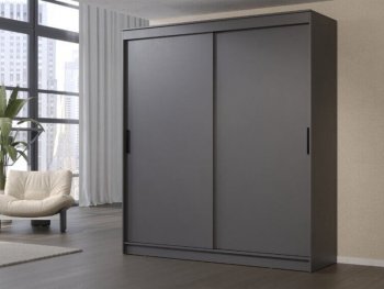 Шкаф-купе 2000 мм Гранд-1 ЛДСП, графит (Эра) в Нижних Сергах - nizhnie-sergi.mebel-e96.ru