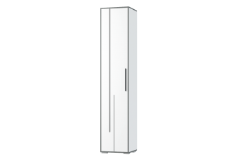 Шкаф 1 дв. Грей (УНИ) (МЛК) в Нижних Сергах - nizhnie-sergi.mebel-e96.ru