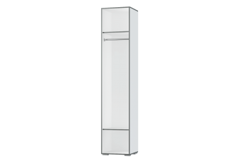 Шкаф 1 дв. Грей (УНИ) (МЛК) в Нижних Сергах - nizhnie-sergi.mebel-e96.ru