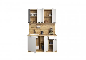 КУхонный гарнитур Хелмер 1400 мм (Сурская) в Нижних Сергах - nizhnie-sergi.mebel-e96.ru