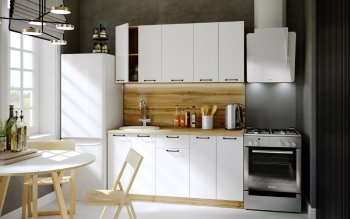 КУхонный гарнитур Хелмер 1600 мм (Сурская) в Нижних Сергах - nizhnie-sergi.mebel-e96.ru