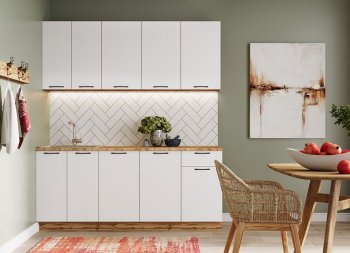 КУхонный гарнитур Хелмер 1800 мм (Сурская) в Нижних Сергах - nizhnie-sergi.mebel-e96.ru