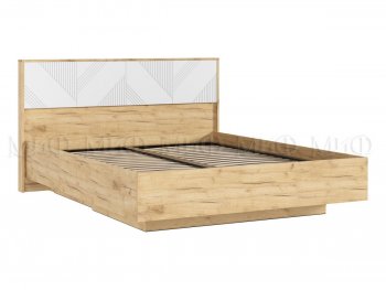Кровать парящая Ирис крафт/белый (Миф) в Нижних Сергах - nizhnie-sergi.mebel-e96.ru