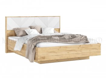 Кровать парящая Ирис крафт/белый (Миф) в Нижних Сергах - nizhnie-sergi.mebel-e96.ru