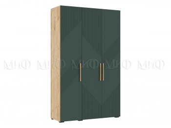 Шкаф 1350 мм Ирис с антресолью, крафт/грин (Миф) в Нижних Сергах - nizhnie-sergi.mebel-e96.ru