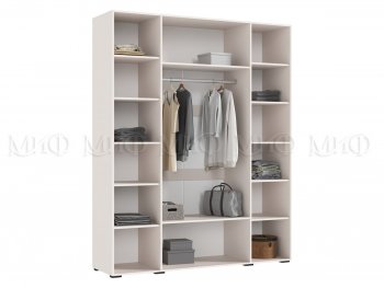 Шкаф 1800 мм Ирис с антресолью кашемир (Миф) в Нижних Сергах - nizhnie-sergi.mebel-e96.ru