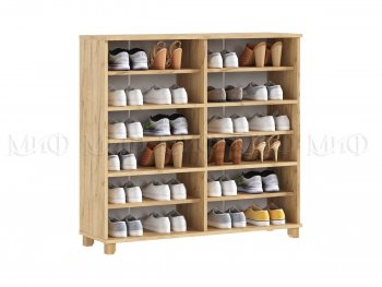 Обувница Ирис крафт/белый (Миф) в Нижних Сергах - nizhnie-sergi.mebel-e96.ru