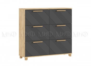 Обувница Ирис крафт/графит (Миф) в Нижних Сергах - nizhnie-sergi.mebel-e96.ru