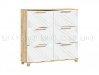 Обувница Ирис крафт/белый (Миф) в Нижних Сергах - nizhnie-sergi.mebel-e96.ru