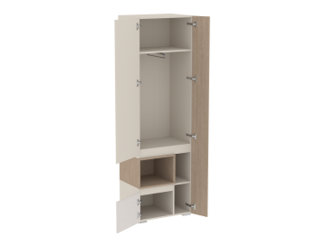 Шкаф для одежды узкий Каспер  (СБК) в Нижних Сергах - nizhnie-sergi.mebel-e96.ru