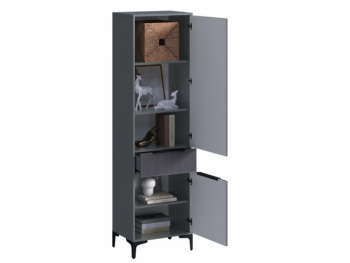 Пенал 550 мм Кимберли графит (Handis) в Нижних Сергах - nizhnie-sergi.mebel-e96.ru