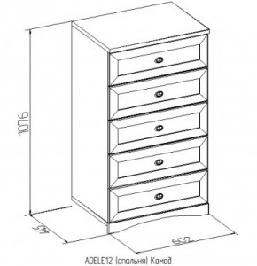 Комод 12 Адель в Нижних Сергах - nizhnie-sergi.mebel-e96.ru