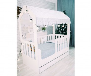 Кровать-домик детская с ящиком 800*1600 (Белый) в Нижних Сергах - nizhnie-sergi.mebel-e96.ru