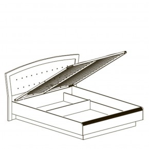 Кровать двойная 1600 с ПМ Афины 368 (Яна) в Нижних Сергах - nizhnie-sergi.mebel-e96.ru