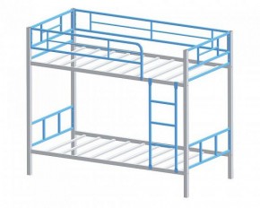 Кровать двухъярусная Севилья-2.01 комбо Серый/Голубой в Нижних Сергах - nizhnie-sergi.mebel-e96.ru