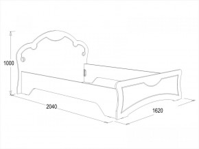 Кровать Ольга-10 МДФ (1400) в Нижних Сергах - nizhnie-sergi.mebel-e96.ru