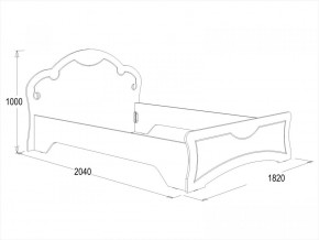 Кровать Ольга-10 МДФ (1600) в Нижних Сергах - nizhnie-sergi.mebel-e96.ru