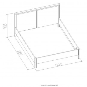 Кровать Шерлок 1800 орех 1600*2000 в Нижних Сергах - nizhnie-sergi.mebel-e96.ru