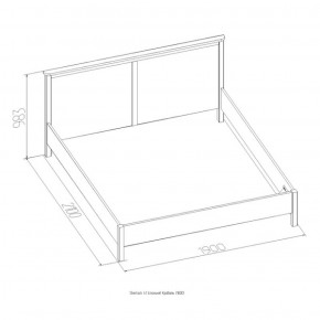 Кровать Шерлок 900 дуб сонома 1200*2000 в Нижних Сергах - nizhnie-sergi.mebel-e96.ru