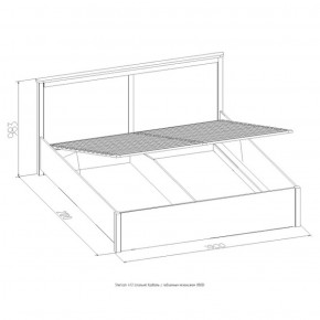 Кровать Шерлок с ПМ 1400 дуб сонома 1400*2000 в Нижних Сергах - nizhnie-sergi.mebel-e96.ru