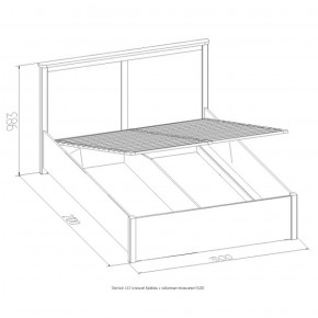 Кровать Шерлок с ПМ 1400 орех 1400*2000 в Нижних Сергах - nizhnie-sergi.mebel-e96.ru