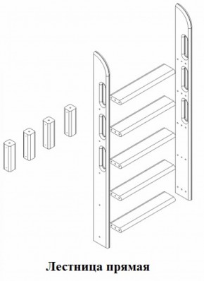 Кровать Сонечка 2-х ярусная (модульная) в Нижних Сергах - nizhnie-sergi.mebel-e96.ru