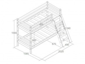 Кровать Сонечка 2-х ярусная (модульная) в Нижних Сергах - nizhnie-sergi.mebel-e96.ru