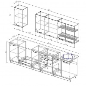 Кухонный гарнитур Лада 2800 в Нижних Сергах - nizhnie-sergi.mebel-e96.ru