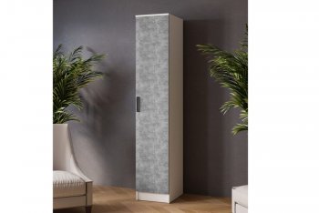 Пенал 400 мм Ларс белый/ателье свет. (Микон) в Нижних Сергах - nizhnie-sergi.mebel-e96.ru