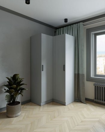 Шкаф угловой Ларс (угол прямой), Серый камень (Микон) в Нижних Сергах - nizhnie-sergi.mebel-e96.ru