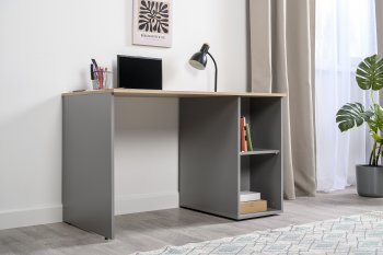 Стол письменный Лайт 12.163. серый (Моби) в Нижних Сергах - nizhnie-sergi.mebel-e96.ru