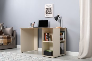 Стол письменный Лайт 12.163. сатин (Моби) в Нижних Сергах - nizhnie-sergi.mebel-e96.ru