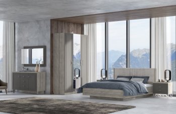 Спальный гарнитур Лежер модульный, холст вулканический (СанТан) в Нижних Сергах - nizhnie-sergi.mebel-e96.ru