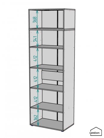 Шкаф с антресолью 800 мм Linnea MHR-2A-2 2450х800х510 (ДВ-М 11.1.25) в Нижних Сергах - nizhnie-sergi.mebel-e96.ru