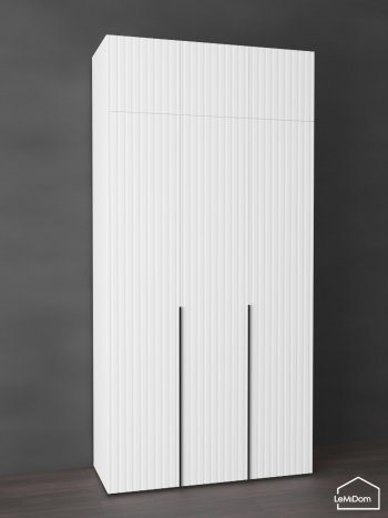 Шкаф с антресолью 1200 мм Linnea MHR-3A-1 2450х1200х510 (Белый-М 11.1.2) в Нижних Сергах - nizhnie-sergi.mebel-e96.ru