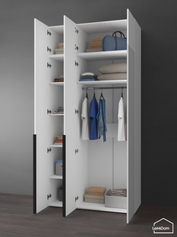 Шкаф с антресолью 1200 мм Linnea MHR-3A-1 2450х1200х510 (Белый-М 11.1.2) в Нижних Сергах - nizhnie-sergi.mebel-e96.ru