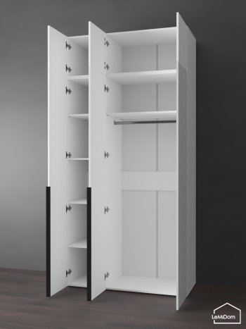 Шкаф с антресолью 1200 мм Linnea MHR-3A-1 2450х1200х510 (Белый-М 11.1.2) в Нижних Сергах - nizhnie-sergi.mebel-e96.ru