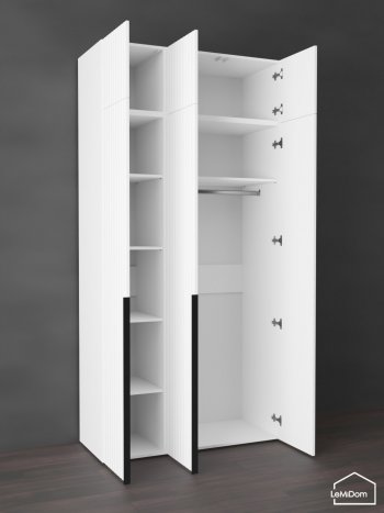 Шкаф с антресолью 1200 мм Linnea MHR-3A-1 2450х1200х510 (Белый-М 11.1.2) в Нижних Сергах - nizhnie-sergi.mebel-e96.ru